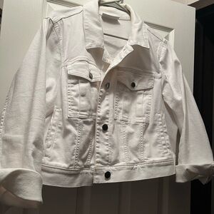 Custom-Made White Disney Denim Jacket – Unique & Stylish